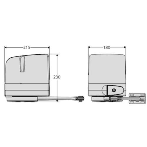 BFT Virgo 24V Dairesel Kanatlı Kapı Motoru (Kit Paket)